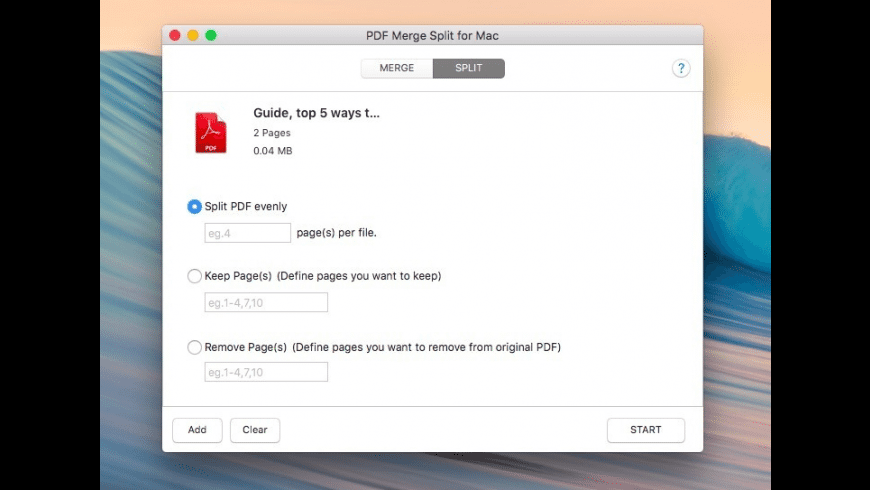 Pdf Split Mac App